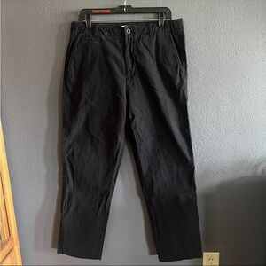 Calvin Klein Men's Slim-Fit Printed Texture Pants Black 34x30